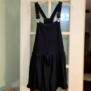 No Boundaries Black Short Overalls, Sz M